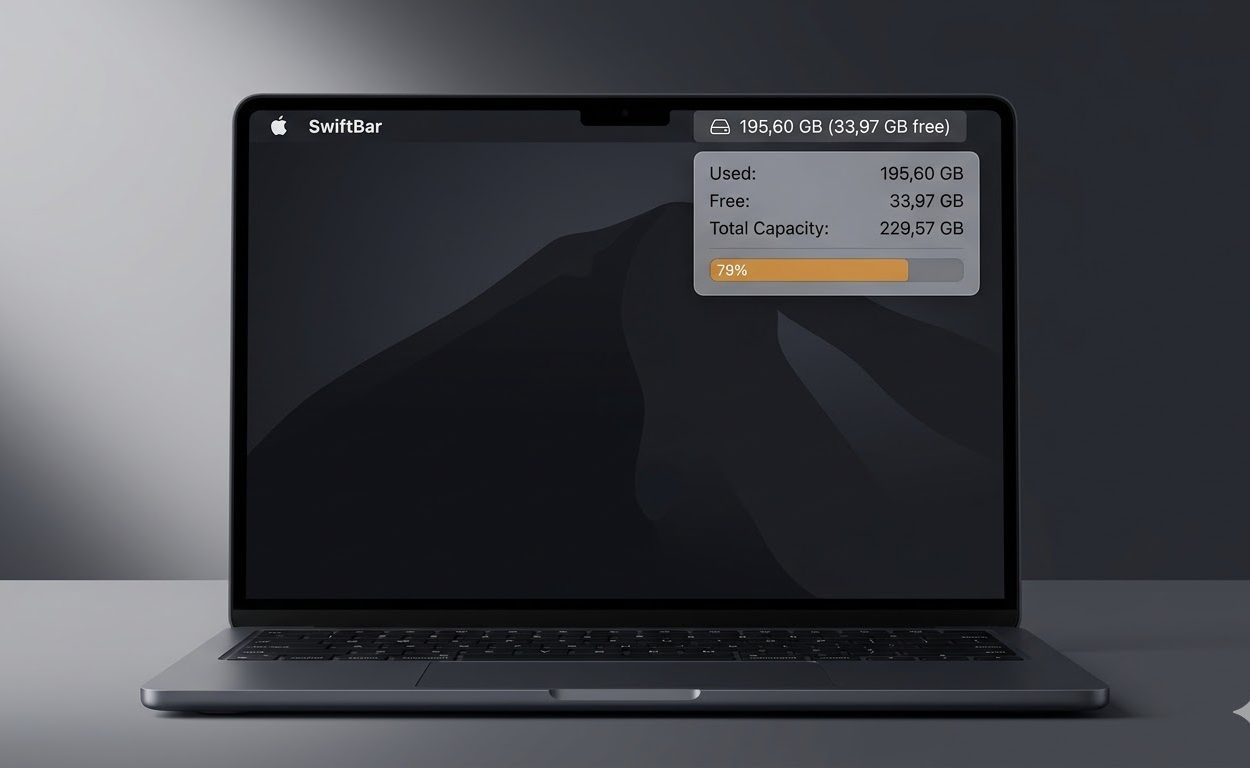 swiftbar monitorowanie dysku