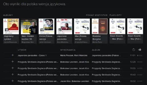 Audiobooki Spotify Deezer