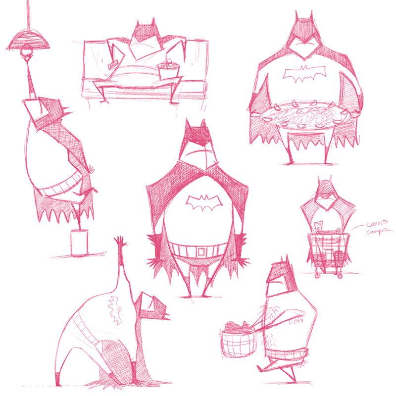 batlife ilustracje co robi batman