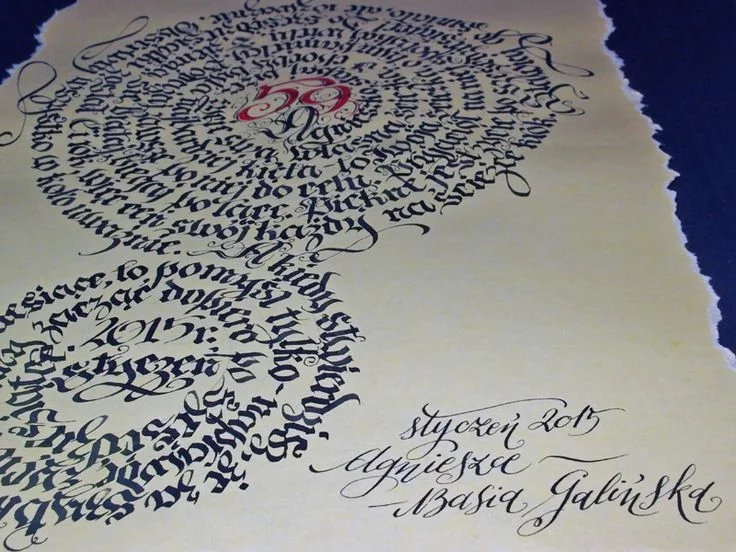 Przykładowa kaligrafia od Barbara Galińska